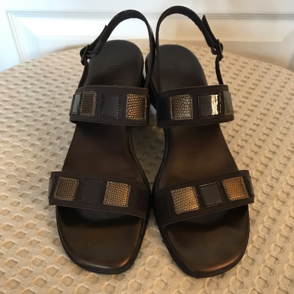 Air Supply Banded Bronze/Brn Leather Upper Sandals